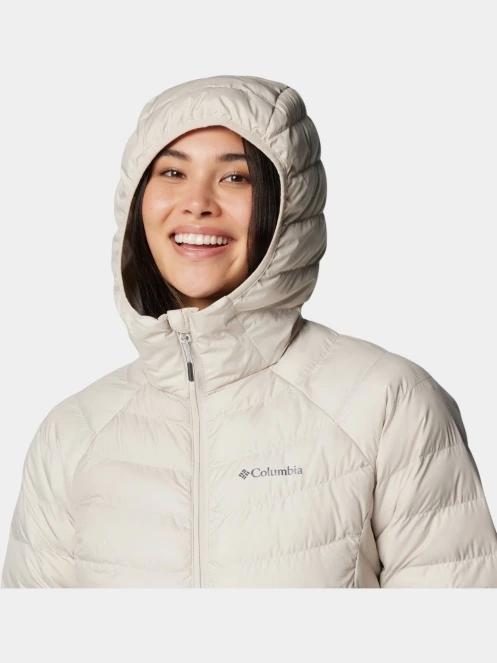 Columbia Powder Lite II Hooded Jacket női télikabát homok színben 9