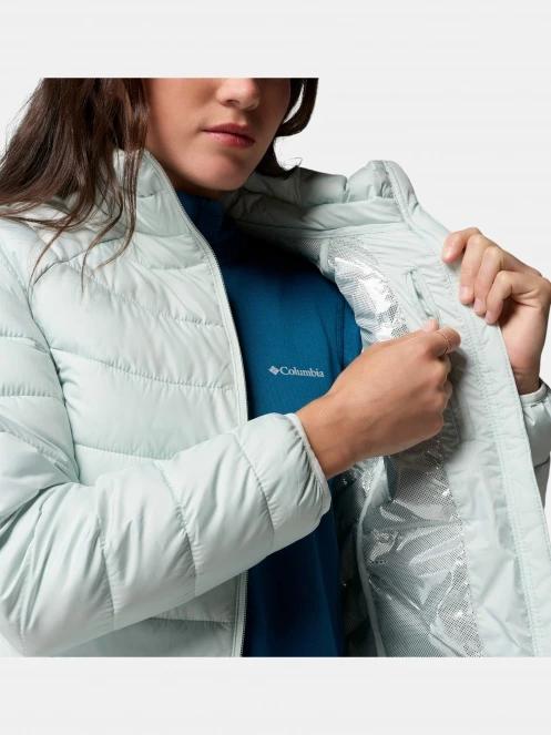 Columbia Powder Lite II Full Zip Jacket női télikabát világoszöld színben 7