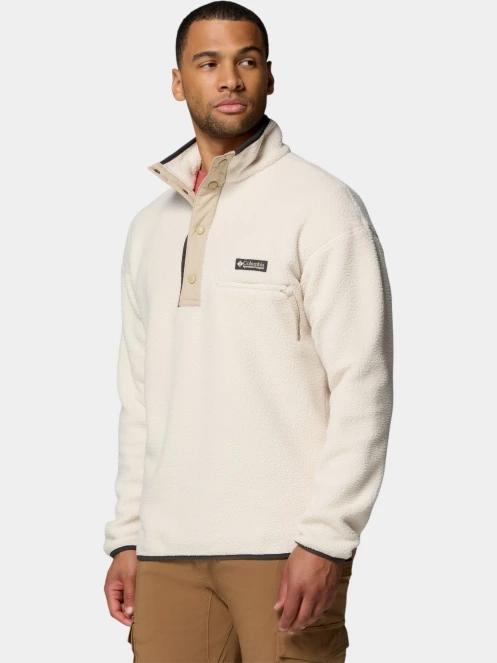 Columbia Helvetia II Half Snap Fleece férfi polár pulóver homok színben 3