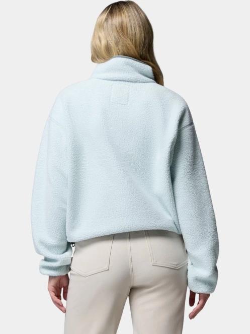 Columbia Helvetia II Cropped Half Snap Fleece női polár pulóver világoszöld színben 4