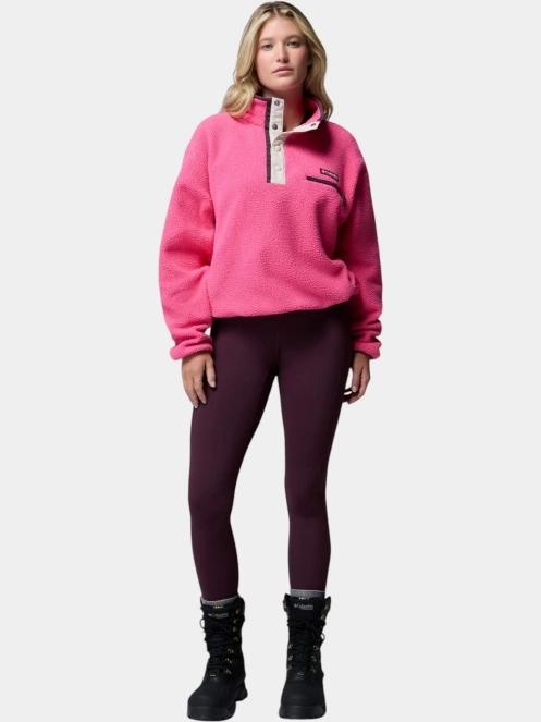 Columbia Helvetia II Cropped Half Snap Fleece női polár pulóver magenta színben 5