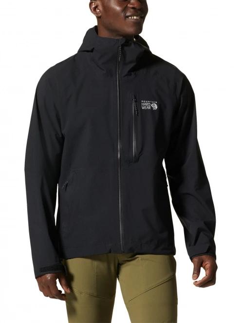 Mountain Hardwear Stretch Ozonic Jacket férfi esőkabát fekete színben 2