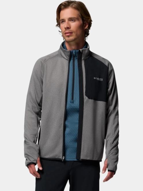 Columbia Triple Canyon Grid Fleece FZ II férfi polár pulóver szürke színben 5