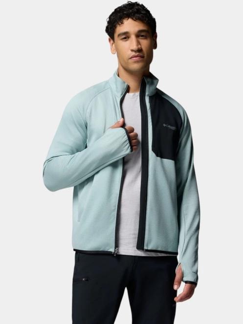 Columbia Triple Canyon Grid Fleece FZ II férfi polár pulóver kék színben 5