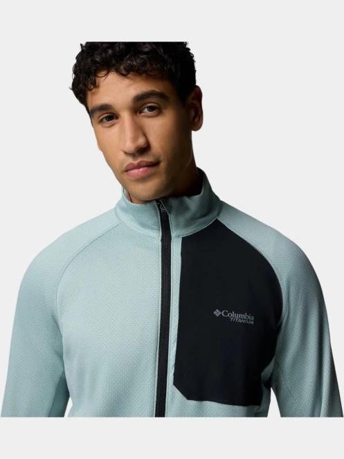 Columbia Triple Canyon Grid Fleece FZ II férfi polár pulóver kék színben 9