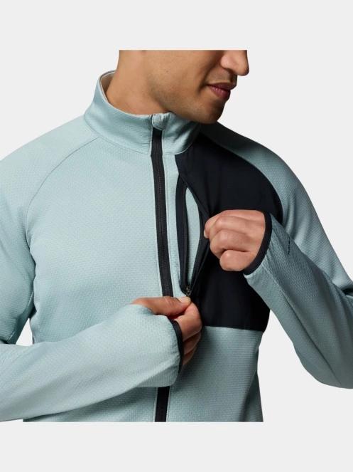 Columbia Triple Canyon Grid Fleece FZ II férfi polár pulóver kék színben 10
