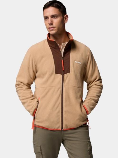 Columbia Sequoia Grove Full Zip Fleece férfi polár pulóver homok színben 2