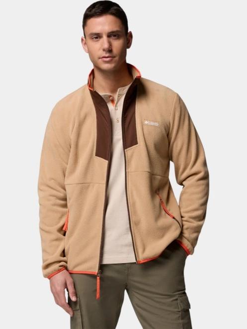 Columbia Sequoia Grove Full Zip Fleece férfi polár pulóver homok színben 5