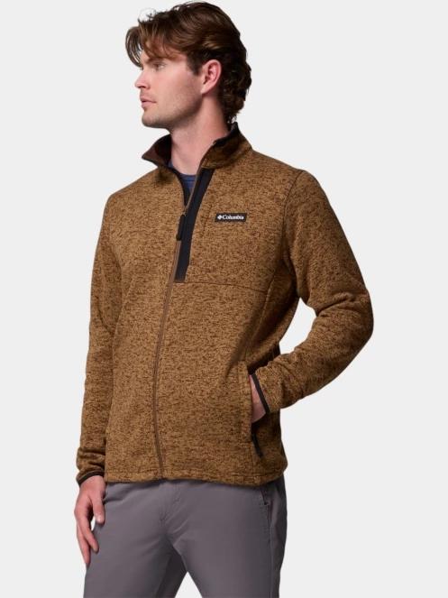 Columbia Sweater Weather Full Zip férfi polár pulóver barna színben 3