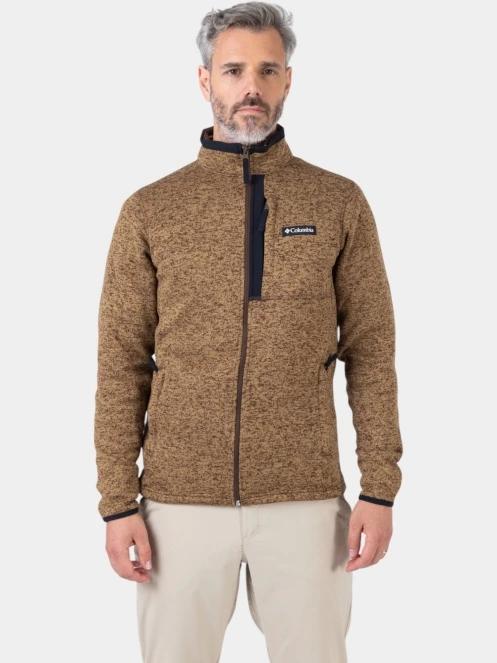 Columbia Sweater Weather Full Zip férfi polár pulóver barna színben 9