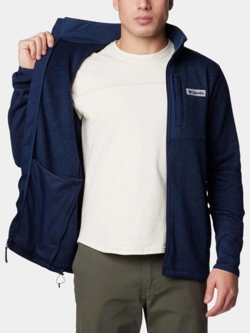 Columbia Sweater Weather Full Zip férfi polár pulóver kék színben 5