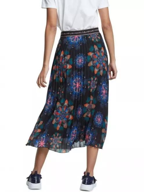 Desigual Fal Delos női maxi szoknya fekete színben 3