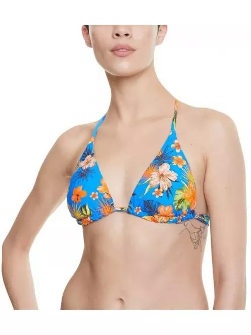 Desigual Biki Florida női bikini felső kék színben 2