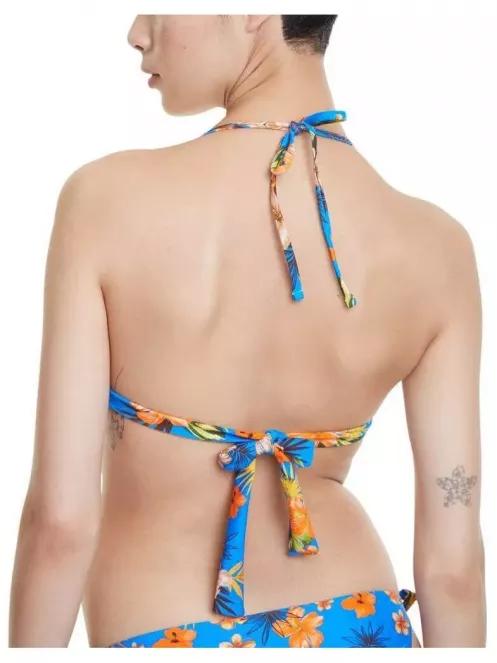 Desigual Biki Florida női bikini felső kék színben 3