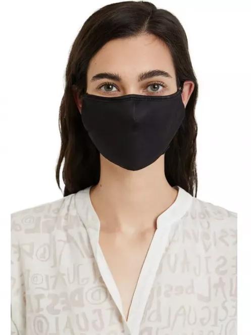 Desigual Mask Flowers maszk fekete színben 3