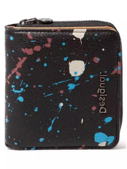 Desigual Mone Sky Splatting Lucia női pénztárca fekete színben 2
