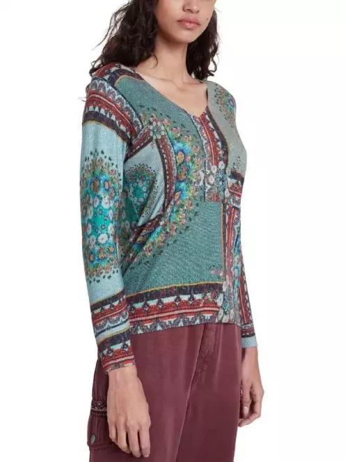 Desigual Jers Dundee női pulóver zöld színben 2