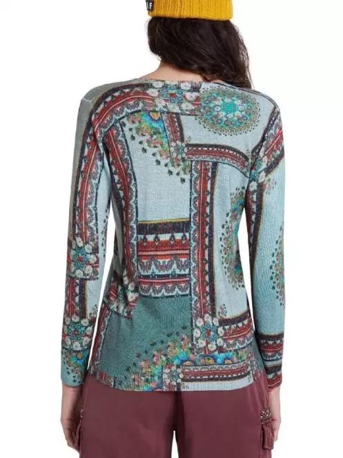 Desigual Jers Dundee női pulóver zöld színben 3