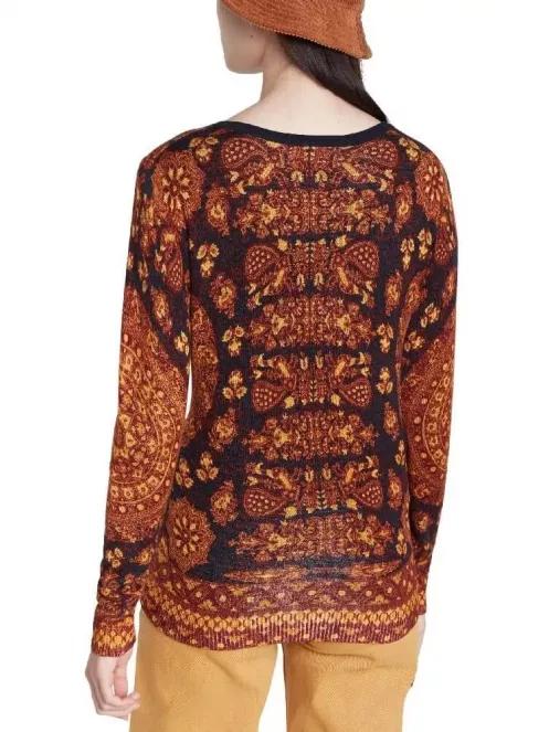Desigual Jers Lugano női pulóver narancssárga színben 3