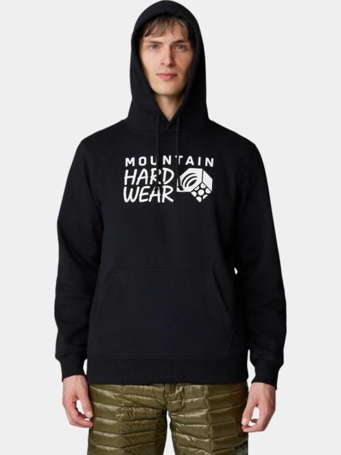 Mountain Hardwear MHW Logo PO Hoody férfi kapucnis pulóver fekete színben 5