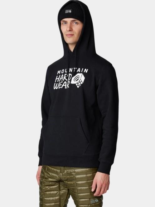 Mountain Hardwear MHW Logo PO Hoody férfi kapucnis pulóver fekete színben 6