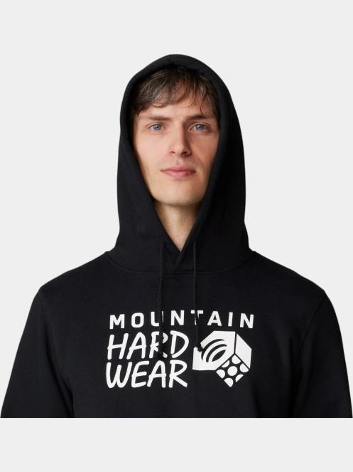 Mountain Hardwear MHW Logo PO Hoody férfi kapucnis pulóver fekete színben 8