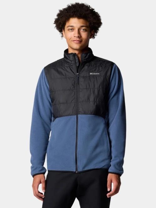 Columbia Basin Butte Full Zip Fleece II férfi polár pulóver kék színben 2