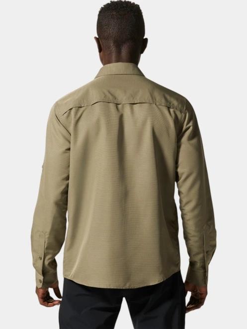 Mountain Hardwear Canyon Long Sleeve Shirt férfi túraing zöld színben 4