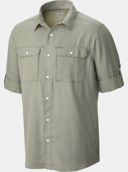 Mountain Hardwear Canyon Long Sleeve Shirt férfi túraing zöld színben 9