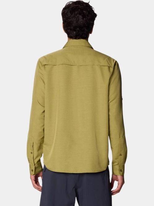 Mountain Hardwear Canyon Long Sleeve Shirt férfi hosszú ujjú túraing zöld színben 4