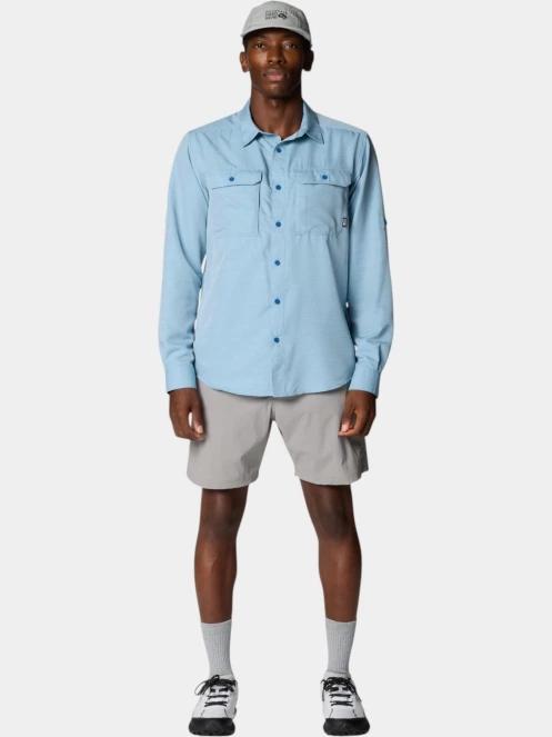 Mountain Hardwear Canyon Long Sleeve Shirt férfi hosszú ujjú túraing kék színben 5
