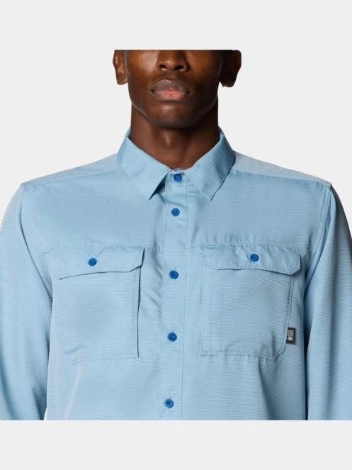 Mountain Hardwear Canyon Long Sleeve Shirt férfi hosszú ujjú túraing kék színben 8