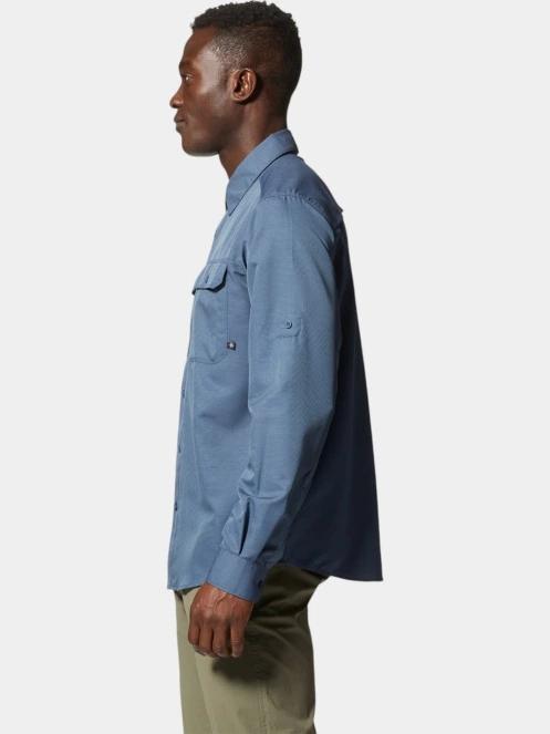 Mountain Hardwear Canyon Long Sleeve Shirt férfi hosszú ujjú túraing sötétkék színben 3