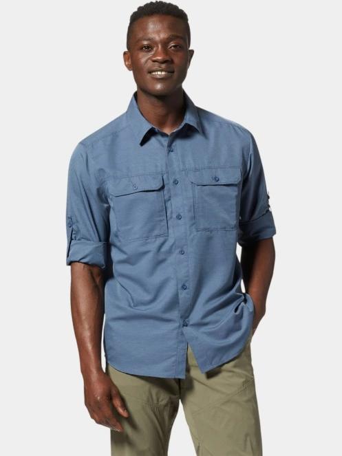 Mountain Hardwear Canyon Long Sleeve Shirt férfi hosszú ujjú túraing sötétkék színben 5