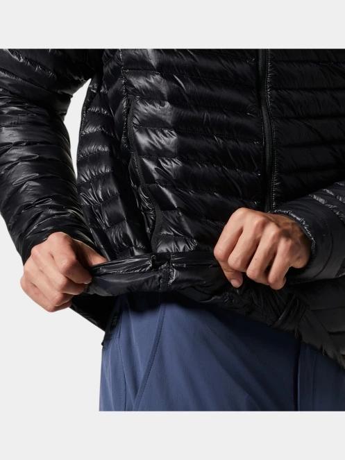Mountain Hardwear Ghost Whisperer Hoody férfi pehelykabát fekete színben 5