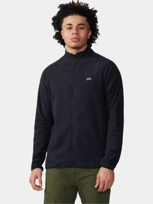 Mountain Hardwear Microchill Full Zip Jacket férfi polár pulóver fekete színben 2
