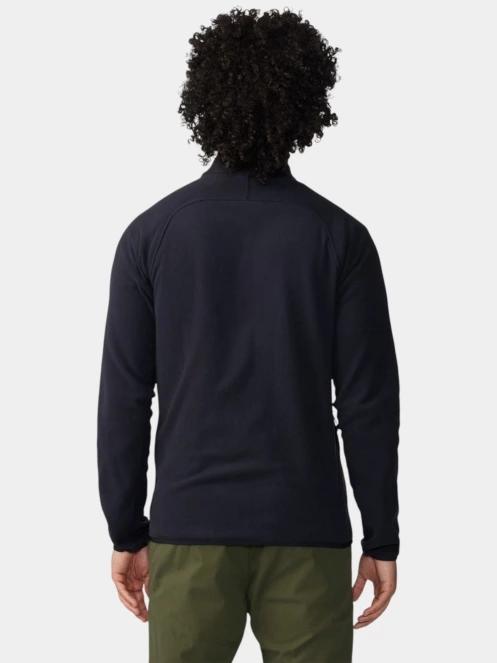 Mountain Hardwear Microchill Full Zip Jacket férfi polár pulóver fekete színben 4