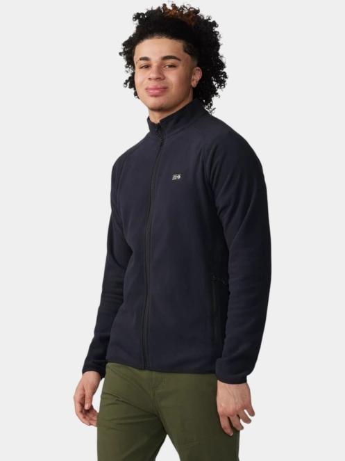 Mountain Hardwear Microchill Full Zip Jacket férfi polár pulóver fekete színben 5