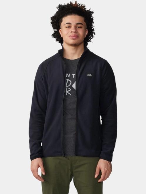 Mountain Hardwear Microchill Full Zip Jacket férfi polár pulóver fekete színben 6
