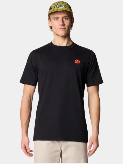 Mountain Hardwear MHW Circle Short Sleeve férfi rövid ujjú póló fekete színben 5
