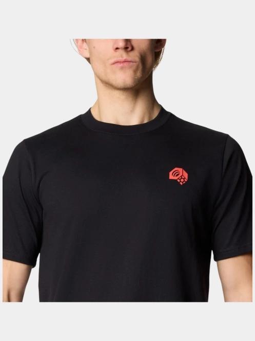 Mountain Hardwear MHW Circle Short Sleeve férfi rövid ujjú póló fekete színben 6