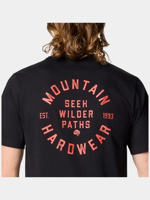 Mountain Hardwear MHW Circle Short Sleeve férfi rövid ujjú póló fekete színben 7