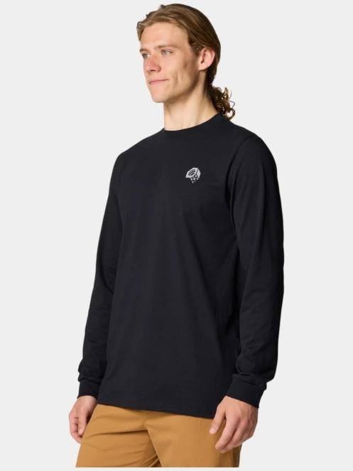Mountain Hardwear Tri-Color Bolt Long Sleeve férfi hosszú ujjú póló fekete színben 4