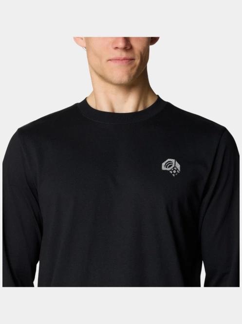 Mountain Hardwear Tri-Color Bolt Long Sleeve férfi hosszú ujjú póló fekete színben 6