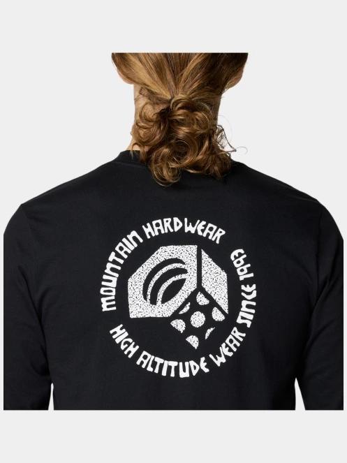 Mountain Hardwear Tri-Color Bolt Long Sleeve férfi hosszú ujjú póló fekete színben 7