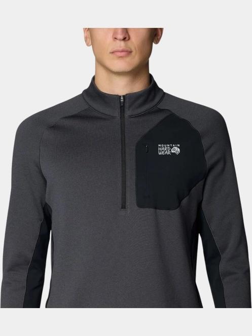 Mountain Hardwear Up First™ Tech Fleece Quarter Zip férfi pulóver szürke színben 5