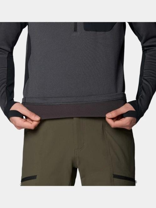 Mountain Hardwear Up First™ Tech Fleece Quarter Zip férfi pulóver szürke színben 6