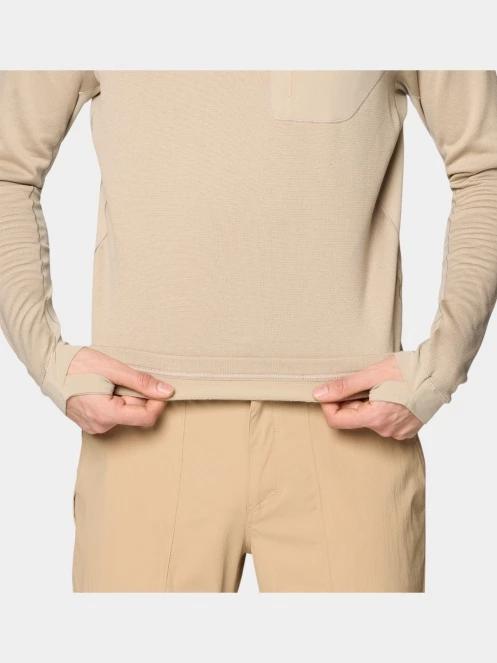 Mountain Hardwear Trail Pullover Hoody férfi pulóver homok színben 6