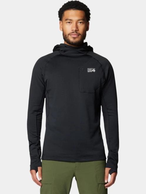 Mountain Hardwear Up First™ Tech Fleece Hoody férfi kapucnis pulóver fekete színben 2