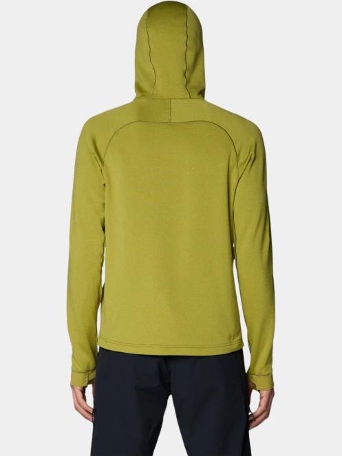 Mountain Hardwear Up First™ Tech Fleece Hoody férfi kapucnis pulóver zöld színben 4